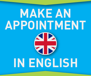 We speak English